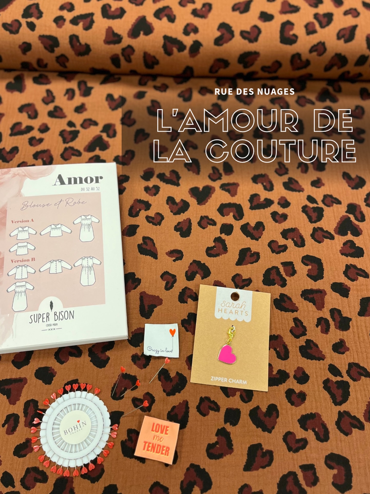 Notre déclaration pour la Saint Valentin 💌 😘

#ruedesnuages #merceriebordeaux #coursdecouturebordeaux