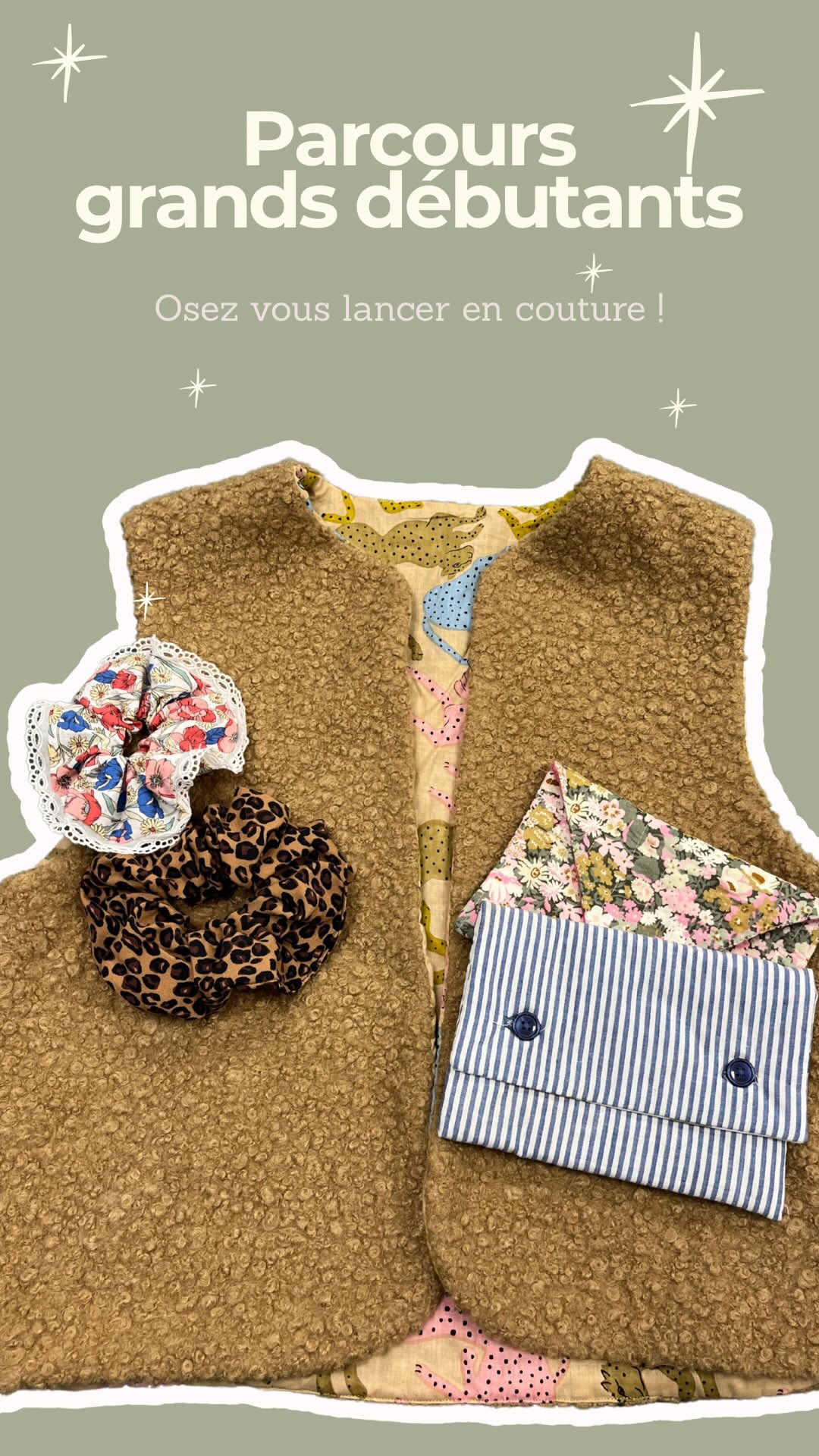 🧵 Tu veux apprendre à coudre ? 
Le Parcours Grands Débutants de Rue des Nuages est fait pour toi !

💥 6 cours, 4 projets pour faire tes premiers pas, maîtriser la machine à coudre et aborder les principales techniques de couture.
 ✨ 🎁 Matériel inclus 

📍 Bordeaux chez @ruedesnuages 
👯‍♀️ Petits groupes
💬 Ambiance bienveillante 
🔗 Commande ton forfait sur ruedesnuages.fr ou directement à l’atelier 

#couturedébutant #ruedesnuages #ateliercréatif #faitmain #coursdecouturedebutant #coursdecouturebordeaux