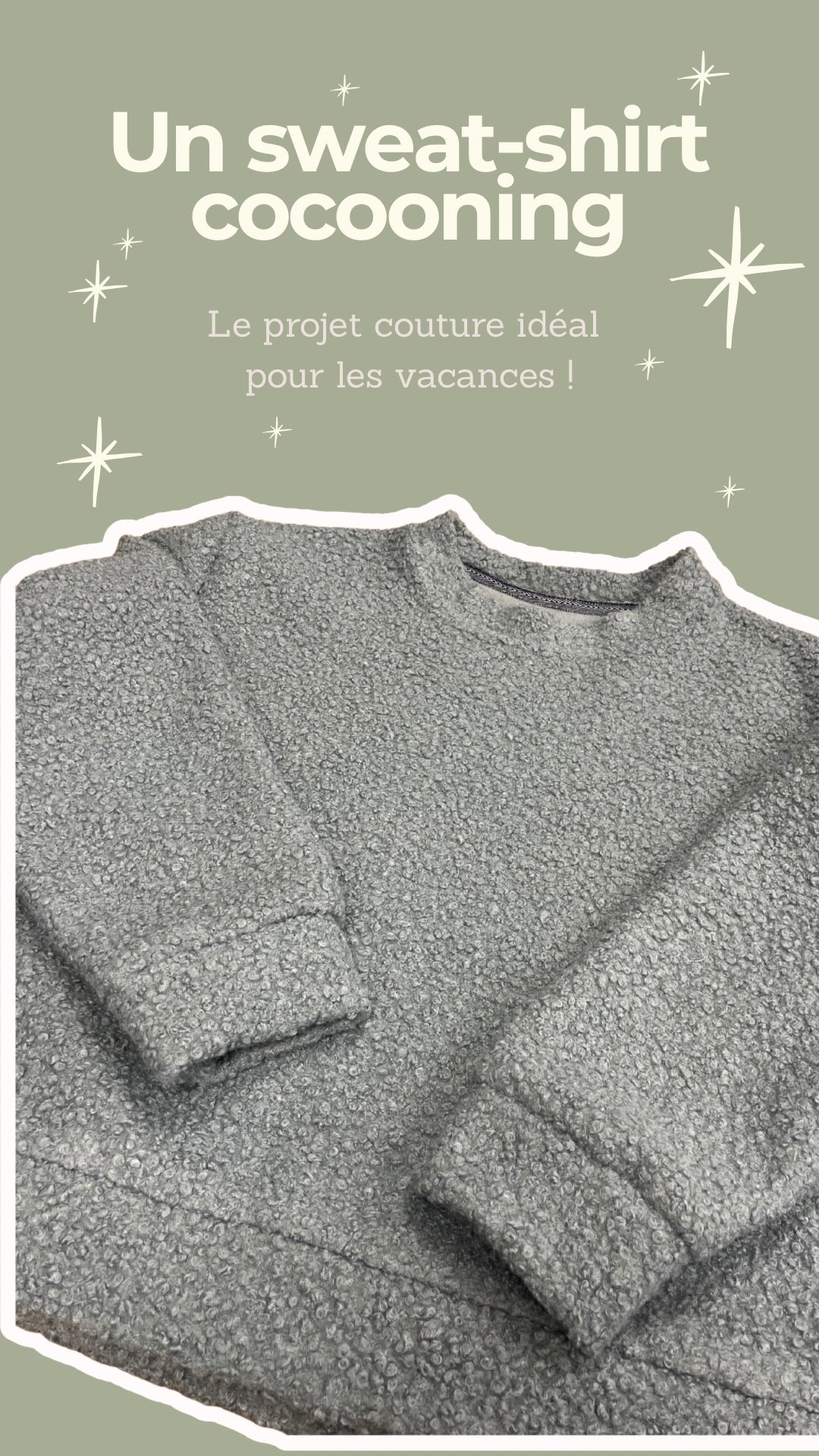 Le bonheur d’un grand bol d’air breton ! 
Le bonheur de porter un sweat-shirt tout doux et confortable 🥰
Un des objectifs des vacances est de reprendre la couture perso…. Mon premier projet est ce sweat-shirt cousu dans cette maille bouclette tellement douce et moelleuse ☁️
J’ai choisi de coudre le modèle Bauhaus de @_readytomake_ dans sa version la plus simple, col rond et sans découpes J’adore sa coupe !!
Le tissu et le patron sont disponibles à l’atelier 😉

#ruedesnuages #merceriebordeaux #coursdecouturebordeaux #readytomake #patronbauhaus