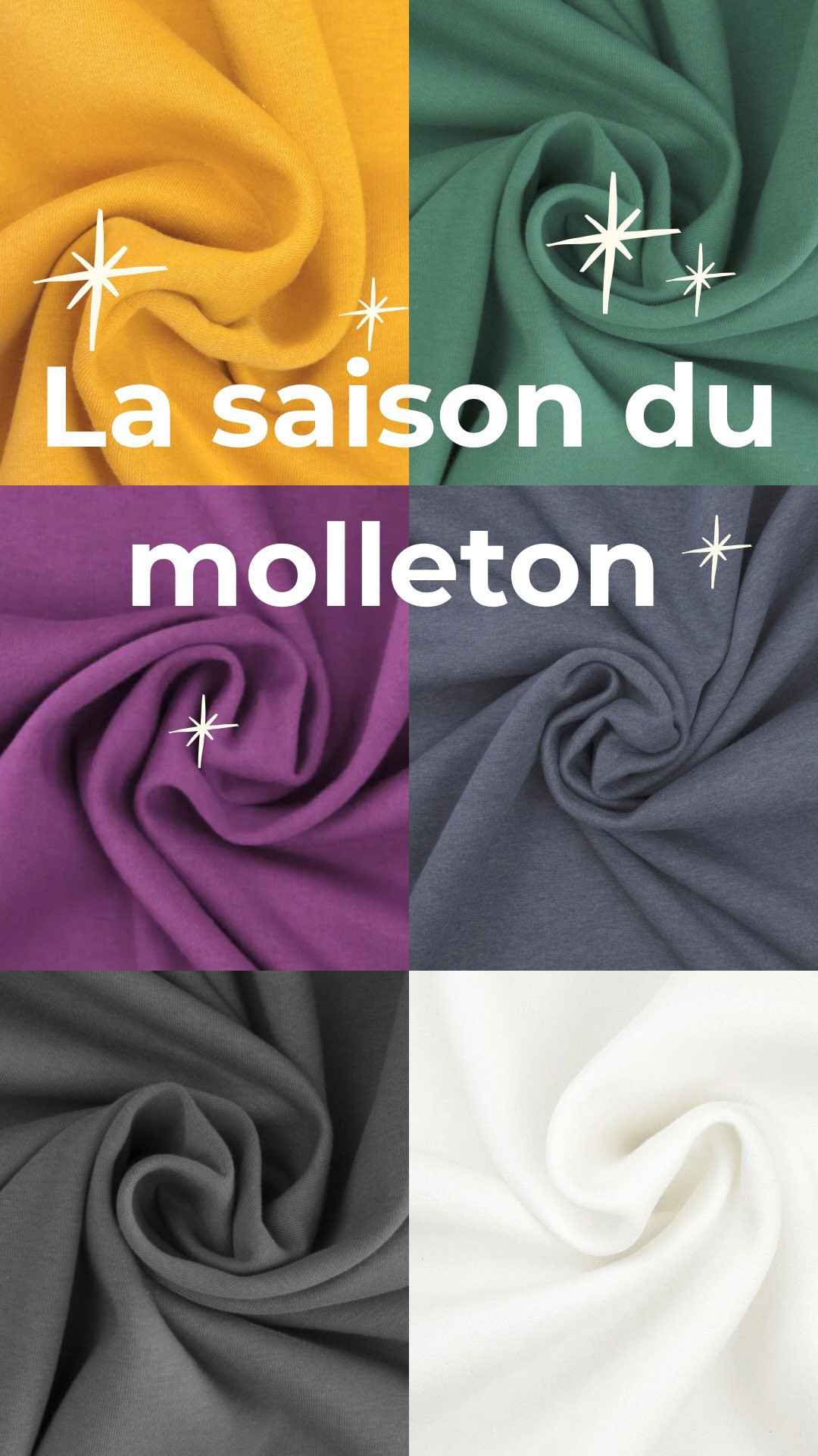 Novembre, c’est la saison du molleton chez Rue des Nuages ☁️
Chaleur, douceur et bonne humeur… nos tissus molletons sont là pour vous envelopper de confort !
Testés et validés par @simonek_couture et moi-même 😉
Disponible en 10 coloris sur ruedesnuages.fr et à l’atelier.

#ruedesnuages #merceriebordeaux #coursdecouturebordeaux #coursdecouturebordeauxrivedroite #atelierdecouturebordeaux