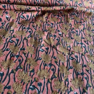 Tissu indien Corail