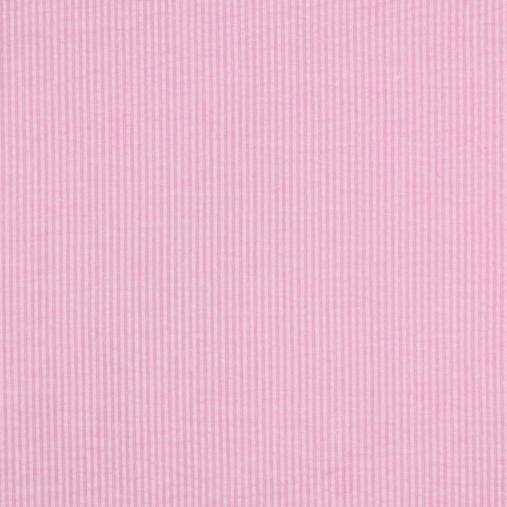 seersucker fines rayures roses