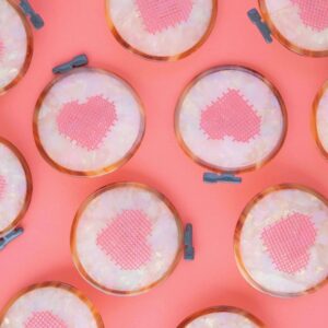 Barrette Cerceau de broderie