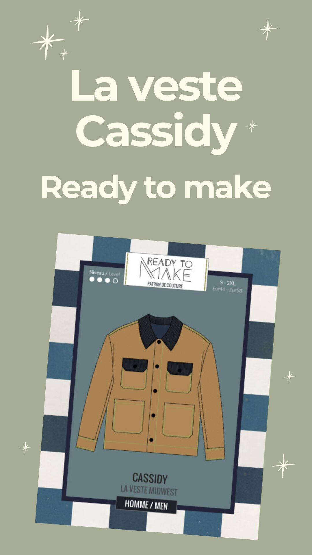 Énorme coup de cœur pour ce patron ❤️

J’ai découvert Cassidy, comme beaucoup, lors du CSF… et j’ai tout de suite imaginé une version pour mon conjoint 😊
En début d’année, j’ai enfin pris le temps de la coudre et de lui faire plaisir en y glissant une jolie broderie personnelle 🥰

🧵 Tissu : lainage pied-de-poule – 90 % laine, 10 % polyamide
✂️ Patron : Cassidy de @readytomake
🪡 Fournitures : disponibles à l’atelier
👉 Les services de broderie et de boutonnières sont également réalisables à l’atelier.

#ruedesnuages #readytomake #vestecassidy