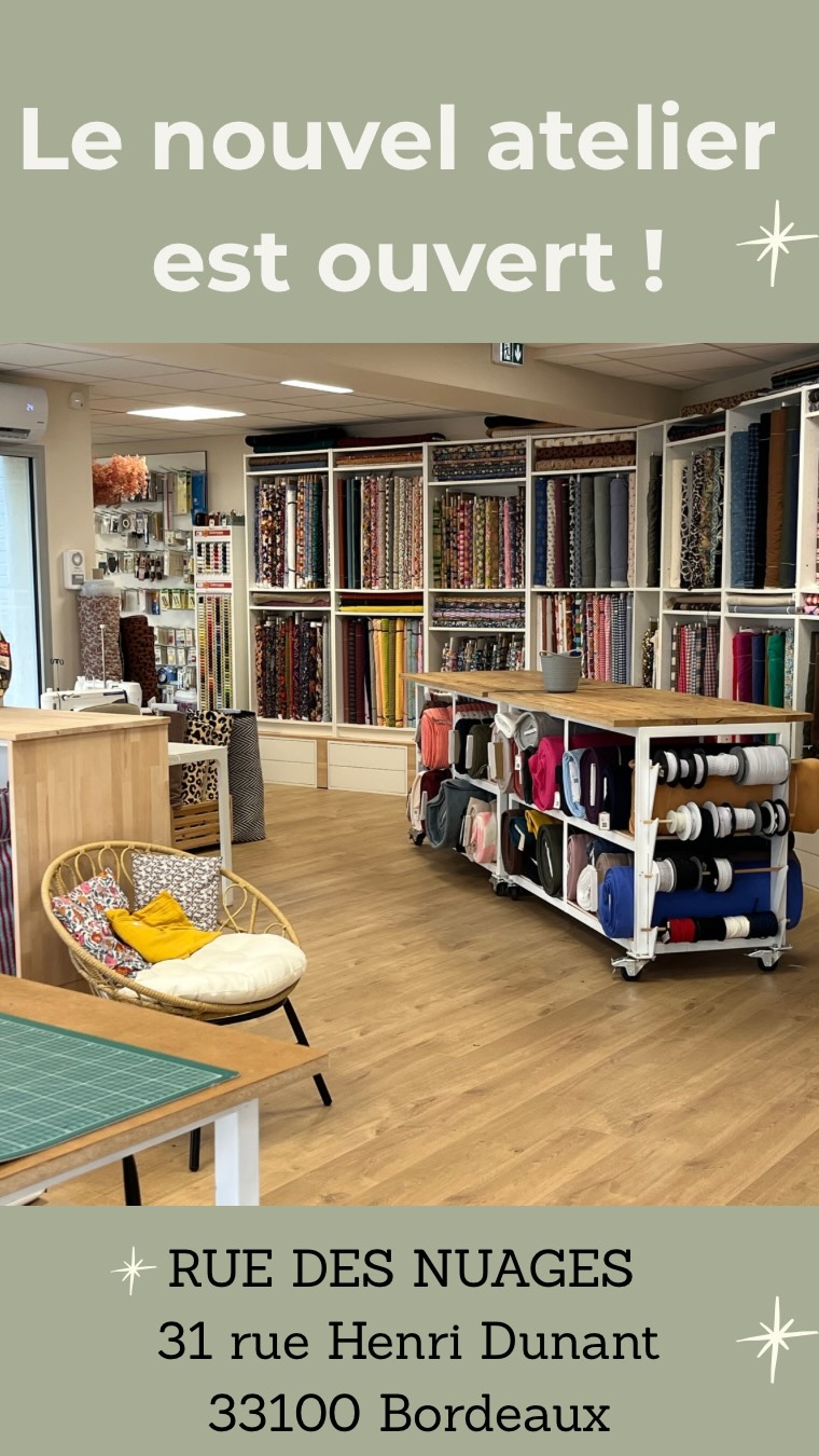 ✨ Un rêve qui prend forme, point après point…
Aujourd’hui, je suis heureuse de vous ouvrir les portes de ce nouvel espace dédié à la couture : mercerie, tissus, atelier, espace de cours, services de retouche, vente et réparation de machines à coudre… il a été imaginé pour répondre à toutes vos envies ou besoins autour de la couture 😊

Cette aventure n’aurait jamais vu le jour sans l’aide précieuse de nombreuses personnes. 
Un immense merci à celles et ceux qui ont donné de leur temps, de leur énergie, de leurs conseils, de leur savoir-faire et de leur confiance pour transformer cette idée en réalité.
Je vais essayer de n’oublier personne…. 
Merci à mon Juju, mes enfants Janelle, marceau et Titouan
Les copains de mes enfants : Paul, Enzo, Achille, Sylvestre, Arthur et Gaspard
Mes amis : Laurent, Seve, Christophe, Fred, Laure, Fred, Max, Nadia, Didier, Olivier et Jean Philippe
Mes amies- couturières-clientes : Marie, Anna, Pascale, Lilou, Sonia et Christelle
Renaud pour sa solution de caisse 100% personnalisée.
@anouchk.atelier pour la communication.
Mon équipe de choc @god_gift_fashion_design et @nana.crea.tions 
Et un merci tout particulier à mon acolyte @simonek_couture pour sa disponibilité, son soutien sans faille, ses bonnes idées et son amitié 

J’ai hâte de vous accueillir dans ce nouvel espace 🫶🏻