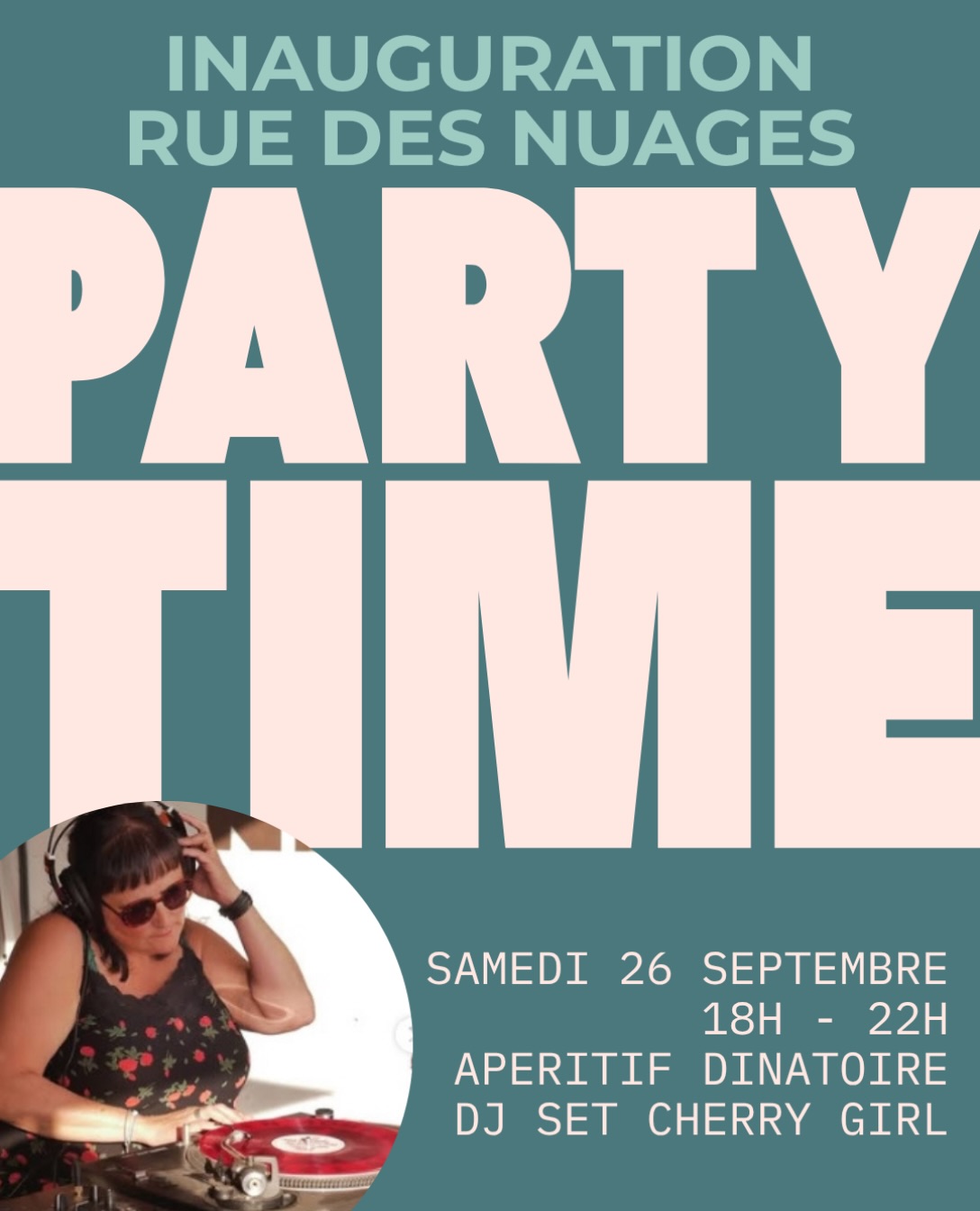 🎉 ON FÊTE NOTRE NOUVEAU CHEZ-NOUS ! 🎉

Rue des nuages vous ouvre les portes de son nouvel espace et vous invite à une soirée d’inauguration pleine de bonne humeur !

📅 Samedi 26 septembre
⏰ 18h à 22h
🥂 Apéro dînatoire
🎧 DJ set by @djcherrygirl 
📍31 rue Henri Dunant 33100 Bordeaux 

Venez découvrir le nouveau lieu, trinquer avec nous, danser, papoter couture, toucher de beaux tissus et célébrer cette nouvelle étape de l’aventure Rue des nuages.
On compte sur vous pour faire vibrer ce lieu dès sa première soirée ✨
Pour faciliter l’organisation, n’hésite pas à nous confirmer ta présence (en réponse au sondage, en commentaire, en MP, en SMS… ce que tu préfères 😉)

À très vite 💙
L’équipe Rue des nuages.