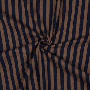 Coton teint en fil rayures marine