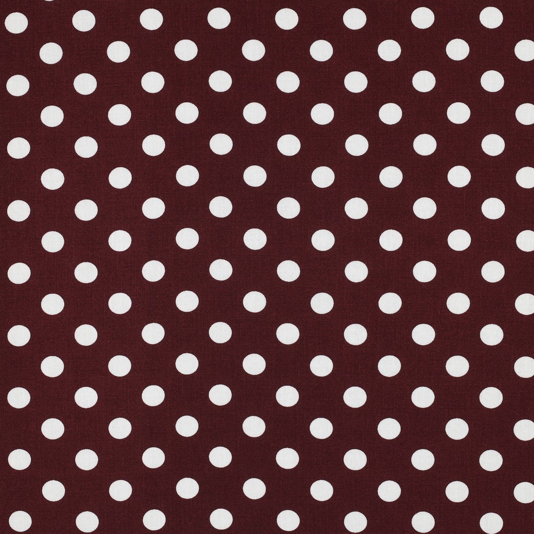 Viscose radiance pois bordeaux – Image 4